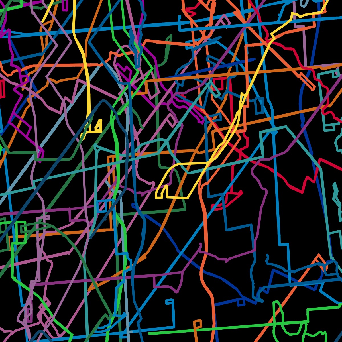 Dark theme, zoomed in pattern